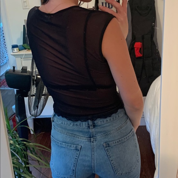 Sheer black top - Picture 2 of 2